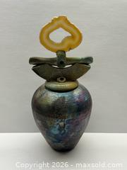 MaxSold Auction: Vintage Fire Ceramic Raku Pottery Agate Topper Perfume Bottle - Toronto (Ontario, Canada) PARTNER MANAGED Estate Sale Online Auction - La Rose Avenue