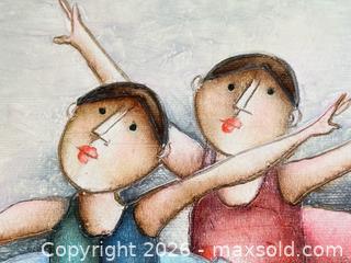 MaxSold Auction: Vintage Joyce Roybal Ballerina Oil on Canvas Painting  - Toronto (Ontario, Canada) PARTNER MANAGED Estate Sale Online Auction - La Rose Avenue