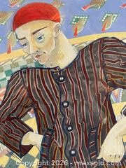 MaxSold Auction: Vintage Mixed Media Artwork by C Georget  - Toronto (Ontario, Canada) PARTNER MANAGED Estate Sale Online Auction - La Rose Avenue