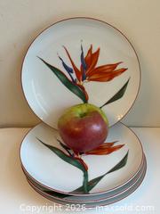 MaxSold Auction: Vintage Set of Fitz & Floyd Salad Plates Bird of Paradise Pattern  - Toronto (Ontario, Canada) PARTNER MANAGED Estate Sale Online Auction - La Rose Avenue