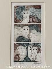 MaxSold Auction: Vintage Signed Ltd Edition Etching “Cycles" by Christiane Frena c.1983 - Toronto (Ontario, Canada) PARTNER MANAGED Estate Sale Online Auction - La Rose Avenue