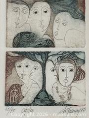 MaxSold Auction: Vintage Signed Ltd Edition Etching “Cycles" by Christiane Frena c.1983 - Toronto (Ontario, Canada) PARTNER MANAGED Estate Sale Online Auction - La Rose Avenue