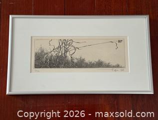 MaxSold Auction: Vintage Signed Ltd Edition Etching of Grass - Toronto (Ontario, Canada) PARTNER MANAGED Estate Sale Online Auction - La Rose Avenue
