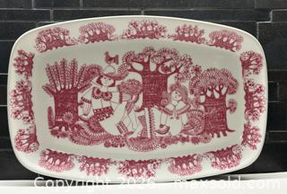 MaxSold Auction: Vintage Turi Pink + White Figgjo “Arden” Rectangular Dish Norway  - Toronto (Ontario, Canada) PARTNER MANAGED Estate Sale Online Auction - La Rose Avenue