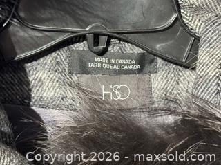 MaxSold Auction: Women’s Hooded Wool Blend Cape in Grey Plaid with Silver Fox Fur Trimmed Hood - Toronto (Ontario, Canada) PARTNER MANAGED Estate Sale Online Auction - La Rose Avenue
