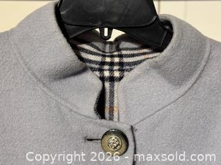 MaxSold Auction: Women’s Reversible Wool Poncho in Solid Grey, Blue + Plaid Pattern - Toronto (Ontario, Canada) PARTNER MANAGED Estate Sale Online Auction - La Rose Avenue