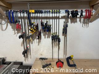 MaxSold Auction: Woodworking Tool Clamp Lot  - Toronto (Ontario, Canada) PARTNER MANAGED Estate Sale Online Auction - La Rose Avenue