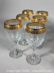MaxSold Auction: (16) Gold Rimmed Crystal Wine Glasses - Toronto (Ontario, Canada) SELLER MANAGED Reseller Online Auction - Chesswood Drive