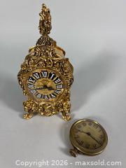 MaxSold Auction: 1950’s Louis XV Style Gilt 8-Day German Mantle and 1900’s WALTHAM Brass Car Clocks - Toronto (Ontario, Canada) SELLER MANAGED Reseller Online Auction - Chesswood Drive