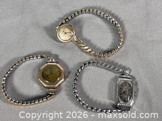 MaxSold Auction: (2) Old GRUEN Gold-Filled and BURLINGTON SWISS Ladies Watches with Stretch Bands - Toronto (Ontario, Canada) SELLER MANAGED Reseller Online Auction - Chesswood Drive