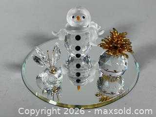 MaxSold Auction: (3) SWAROVSKI Austrian Crystal Figurines with 5” Mirror Base - Toronto (Ontario, Canada) SELLER MANAGED Reseller Online Auction - Chesswood Drive