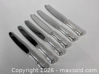 MaxSold Auction: (6) 8.5” BIRKS STERLING SILVER Dinner Cutting Utensil - Marked  - Toronto (Ontario, Canada) SELLER MANAGED Reseller Online Auction - Chesswood Drive