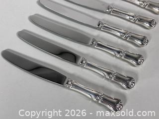 MaxSold Auction: (6) 8.5” BIRKS STERLING SILVER Dinner Cutting Utensil - Marked  - Toronto (Ontario, Canada) SELLER MANAGED Reseller Online Auction - Chesswood Drive