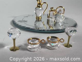 MaxSold Auction: (7) SWAROVSKI Austrian Miniature Crystal Figurines with 5” Mirror Base - Toronto (Ontario, Canada) SELLER MANAGED Reseller Online Auction - Chesswood Drive
