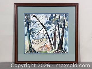 MaxSold Auction: Framed LINDA MACK Signed Watercolour Painting  - Toronto (Ontario, Canada) SELLER MANAGED Reseller Online Auction - Chesswood Drive