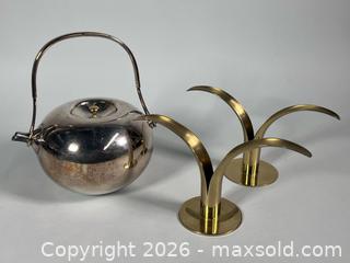 MaxSold Auction: MCM DANSK Vivianna Torun Bulow-Hubes Silver Plated/Brass Infuser Teapot and More - Toronto (Ontario, Canada) SELLER MANAGED Reseller Online Auction - Chesswood Drive
