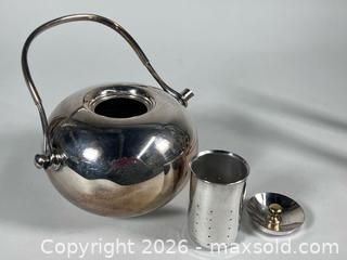 MaxSold Auction: MCM DANSK Vivianna Torun Bulow-Hubes Silver Plated/Brass Infuser Teapot and More - Toronto (Ontario, Canada) SELLER MANAGED Reseller Online Auction - Chesswood Drive