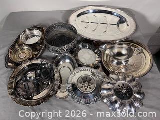 MaxSold Auction: Old/Vintage Silver Plated Servingware  - Toronto (Ontario, Canada) SELLER MANAGED Reseller Online Auction - Chesswood Drive