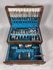 MaxSold Auction: Vintage ROGERS BROS ‘Crawford’ Silver Plated Flatware Set with Chest - Toronto (Ontario, Canada) SELLER MANAGED Reseller Online Auction - Chesswood Drive