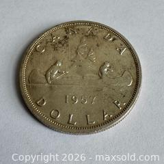MaxSold Auction: 1957 Canadian 80% Sliver Dollar — Queen Elizabeth II  - Toronto (Ontario, Canada) SELLER MANAGED Reseller Online Auction -  Crouse Road (STORAGE)