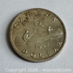 MaxSold Auction: 1957 Canadian 80% Sliver Dollar — Queen Elizabeth II  - Toronto (Ontario, Canada) SELLER MANAGED Reseller Online Auction -  Crouse Road (STORAGE)