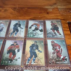 MaxSold Auction: 1998-1999 Be A Player Autograph NHL Hockey Cards (Hard Cover) | 20 Cards | Lot #1  - Toronto (Ontario, Canada) SELLER MANAGED Reseller Online Auction -  Crouse Road (STORAGE)