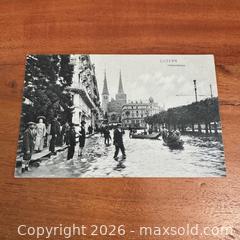 MaxSold Auction: Antique Post Card Scary/Unusual Face Hochwasser In Luzern, 1910  - Toronto (Ontario, Canada) SELLER MANAGED Reseller Online Auction -  Crouse Road (STORAGE)