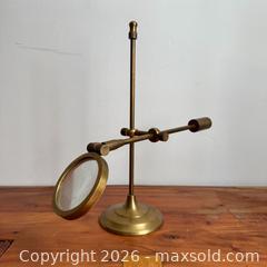 MaxSold Auction: Vintage Brass Desktop Reading Magnifying Glass  - Toronto (Ontario, Canada) SELLER MANAGED Reseller Online Auction -  Crouse Road (STORAGE)