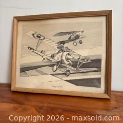 MaxSold Auction: Vintage French Air Service “Nieuport 17C.1 Scout” Print Signed by Peter Mossman, 1976  - Toronto (Ontario, Canada) SELLER MANAGED Reseller Online Auction -  Crouse Road (STORAGE)