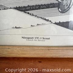 MaxSold Auction: Vintage French Air Service “Nieuport 17C.1 Scout” Print Signed by Peter Mossman, 1976  - Toronto (Ontario, Canada) SELLER MANAGED Reseller Online Auction -  Crouse Road (STORAGE)