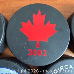 MaxSold Auction: Vintage Hockey Pucks | Lot #2  - Toronto (Ontario, Canada) SELLER MANAGED Reseller Online Auction -  Crouse Road (STORAGE)