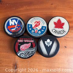 MaxSold Auction: Vintage NHL Hockey Pucks | #Lot 1  - Toronto (Ontario, Canada) SELLER MANAGED Reseller Online Auction -  Crouse Road (STORAGE)