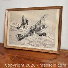MaxSold Auction: Vintage Royal Flying Corp “S.E.5A Scout” Print Signed by Peter Mossman, 1976  - Toronto (Ontario, Canada) SELLER MANAGED Reseller Online Auction -  Crouse Road (STORAGE)