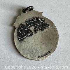 MaxSold Auction: Vintage Sterling Sliver Port Colborne ‘Festival of Music’ Necklace Pendant  - Toronto (Ontario, Canada) SELLER MANAGED Reseller Online Auction -  Crouse Road (STORAGE)