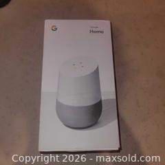 MaxSold Auction: Google Home Smart Speaker – Brand New in Box - Tillsonburg (Ontario, Canada) SELLER MANAGED Reseller Online Auction -  Wilson Avenue