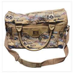 MaxSold Auction: Vintage Route 66 Tapestry Duffle Bag – Pioneer Express Travel Bag 16” - Tillsonburg (Ontario, Canada) SELLER MANAGED Reseller Online Auction -  Wilson Avenue