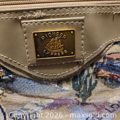 MaxSold Auction: Vintage Route 66 Tapestry Duffle Bag – Pioneer Express Travel Bag 16” - Tillsonburg (Ontario, Canada) SELLER MANAGED Reseller Online Auction -  Wilson Avenue