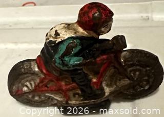 MaxSold Auction: Antique Cast Iron Motorcycle toy - Los Angeles (California, USA) SELLER MANAGED Estate Sale Online Auction -  Troost Avenue (STORAGE)