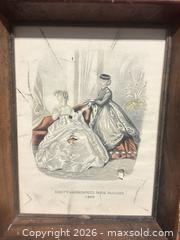 MaxSold Auction: Framed Godey's Americanized Paris Fashions, dating to 1859 - Los Angeles (California, USA) SELLER MANAGED Estate Sale Online Auction -  Troost Avenue (STORAGE)
