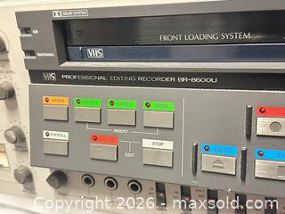 MaxSold Auction: JVC BR-8600U VHS professional editing recorder  - Los Angeles (California, USA) SELLER MANAGED Estate Sale Online Auction -  Troost Avenue (STORAGE)
