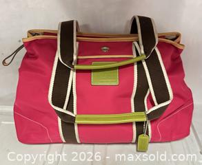 MaxSold Auction: Large Coach Pink Bag - Los Angeles (California, USA) SELLER MANAGED Estate Sale Online Auction -  Troost Avenue (STORAGE)