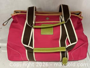MaxSold Auction: Large Coach Pink Bag - Los Angeles (California, USA) SELLER MANAGED Estate Sale Online Auction -  Troost Avenue (STORAGE)