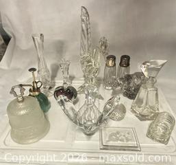 MaxSold Auction: Lot of 14 Assorted Glass and Crystal Pieces  - Los Angeles (California, USA) SELLER MANAGED Estate Sale Online Auction -  Troost Avenue (STORAGE)
