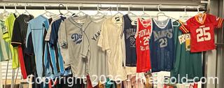 MaxSold Auction: Lot of 14 Assorted Sports Jerseys - Los Angeles (California, USA) SELLER MANAGED Estate Sale Online Auction -  Troost Avenue (STORAGE)