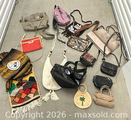 MaxSold Auction: Lot of 15 Assorted Purses Backpacks Bags - Los Angeles (California, USA) SELLER MANAGED Estate Sale Online Auction -  Troost Avenue (STORAGE)