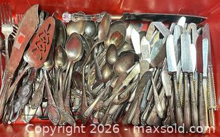 MaxSold Auction: Lot of 210 Antique and Vintage Assorted Silver and Silver Plate Silverware - Los Angeles (California, USA) SELLER MANAGED Estate Sale Online Auction -  Troost Avenue (STORAGE)