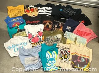 MaxSold Auction: Lot of 26 Assorted Men's Tees - Los Angeles (California, USA) SELLER MANAGED Estate Sale Online Auction -  Troost Avenue (STORAGE)
