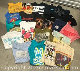 MaxSold Auction: Lot of 26 Assorted Men's Tees - Los Angeles (California, USA) SELLER MANAGED Estate Sale Online Auction -  Troost Avenue (STORAGE)