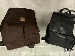 MaxSold Auction: Lot of 2 Mini Backpacks DKNY AND KENNETH COLE REACTION - Los Angeles (California, USA) SELLER MANAGED Estate Sale Online Auction -  Troost Avenue (STORAGE)