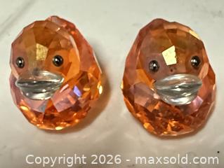 MaxSold Auction: Lot of 3 Swarovski Crystal "Happy Duck" figurines 2 Happy Chloe and 1 Happy Ruby - Los Angeles (California, USA) SELLER MANAGED Estate Sale Online Auction -  Troost Avenue (STORAGE)